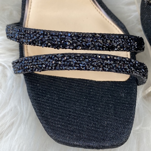 ▪️🖤▪️JESSICA SIMPSON BLACK GLITTER GABOR JS-BEYONAH▪️🖤▪️ - Picture 6 of 7